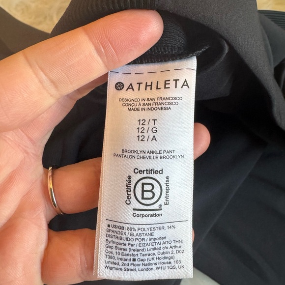 Athleta Black 12 Tall Brooklyn Mid Rise Ankle Pant - Picture 10 of 13